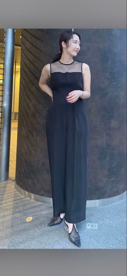 LAGUNAMOON LADYチュールオフショルパンツドレス