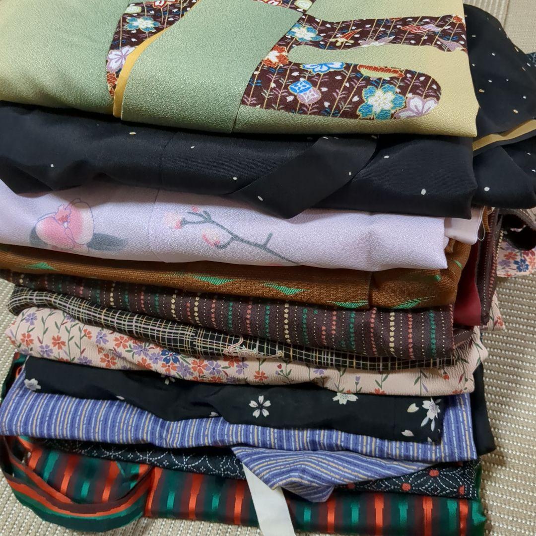 雪*様 3616 二部式着物まとめ売り7着＋6点(欠品あり)！リメイク•お稽古用