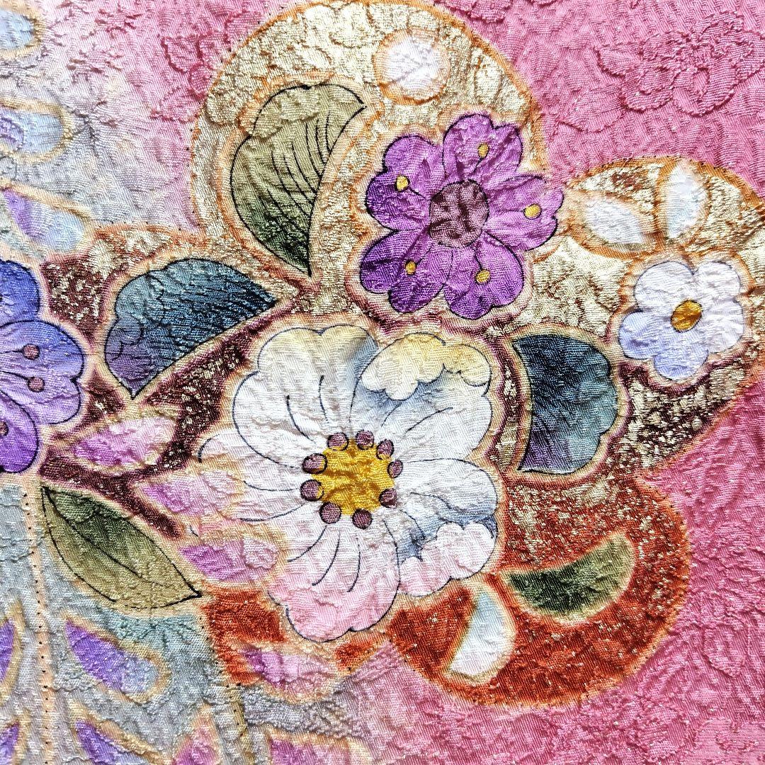 振袖フルセット(7点)・辻ヶ花・辻が花・花絞り・金通し・胴裏正絹・高級手縫い
