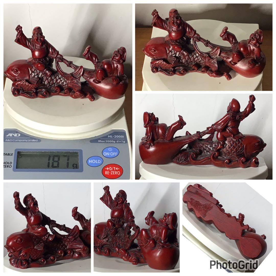 縁起物 彫刻 工芸品置物 七福神 国際交流 外交視察団代表〜贈与品 開運 風水