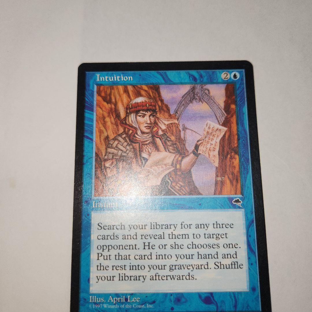 再録禁止カード　直観　英語版　テンペスト　MTG　マジック:ザ・ギャザリング