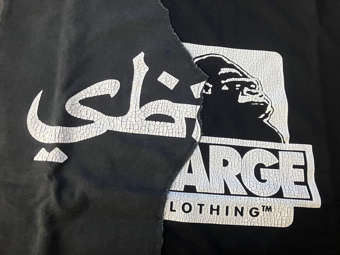 トップス XLARGE SABOTAGE MASHED-UP S/S TEE BLACK