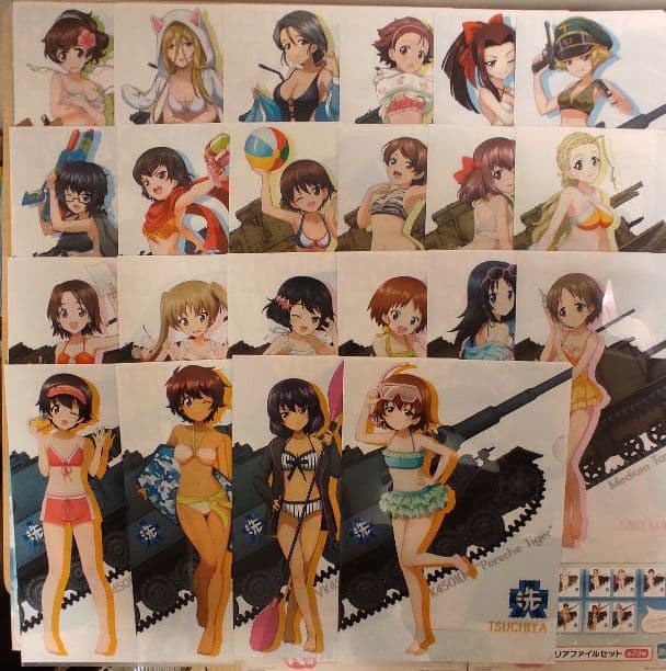 【美品】ガールズ＆パンツァー　クリアファイル　全種類セット