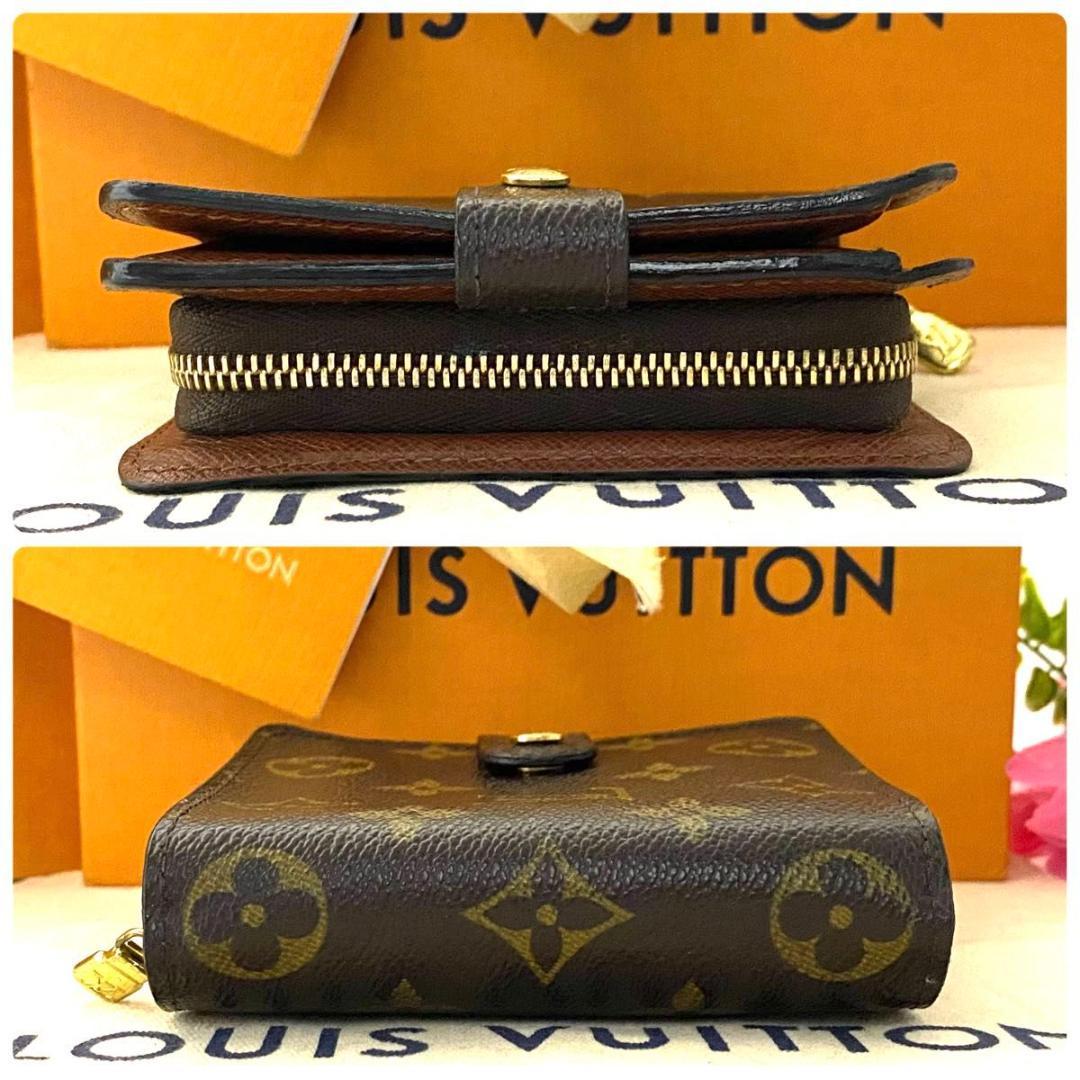 ルイ ヴィトン◎コンパクトジップ 二つ折り財布 ラウンドファスナー モノグラム