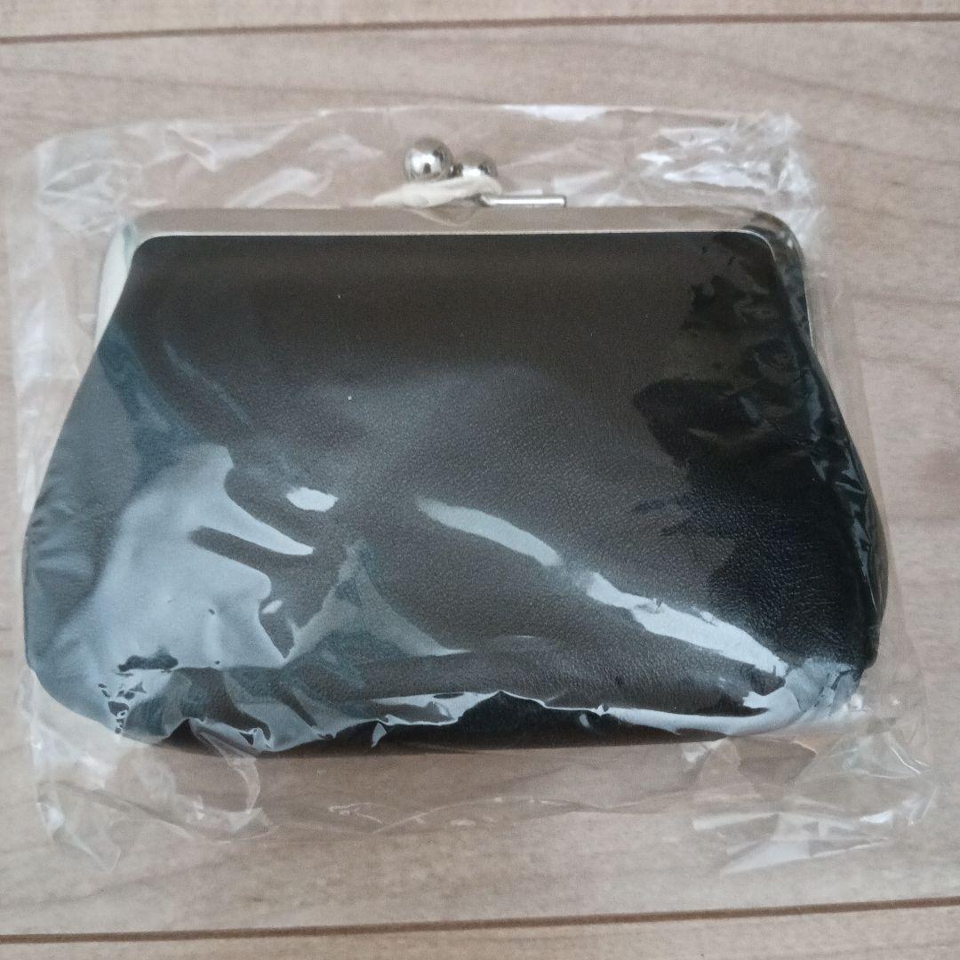 中川政七商店 牛革 がま口財布 黒 ブラック 新品未使用