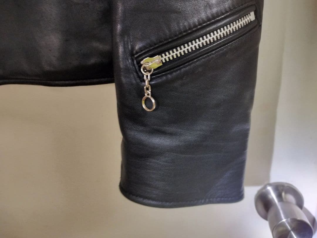 Schott×Nano Universe ブラック レザージャケット 羊革