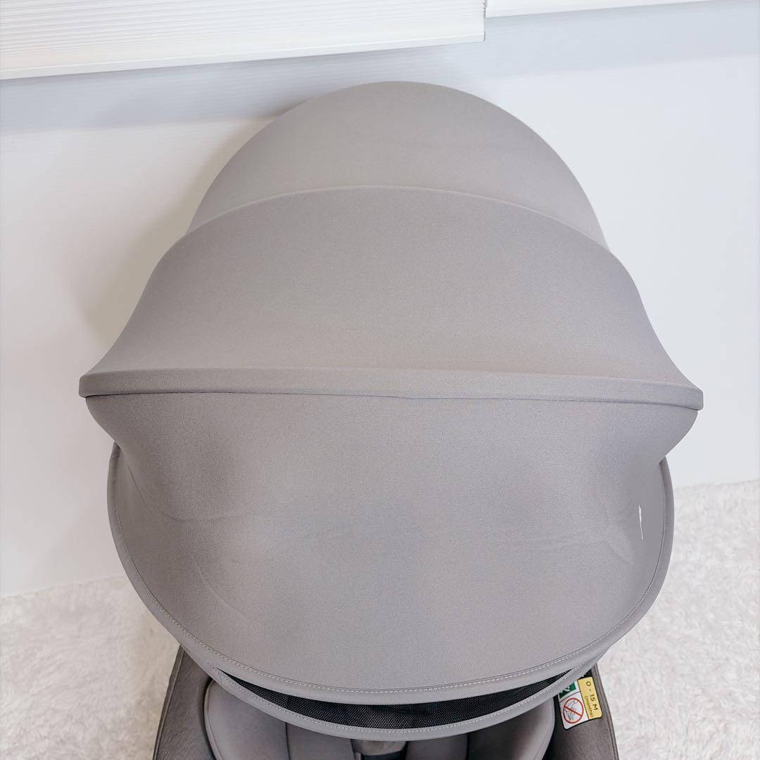 美品【Joie】チャイルドシート アイ・アーク360°キャノピー付／グレー