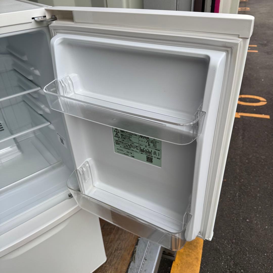 C7719★2023年製美品★パナソニック　冷蔵庫　マットホワイト　一人暮らし
