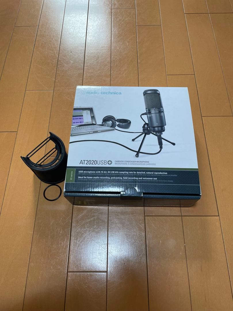 audio-technica AT2020USB+ 、ポップガード