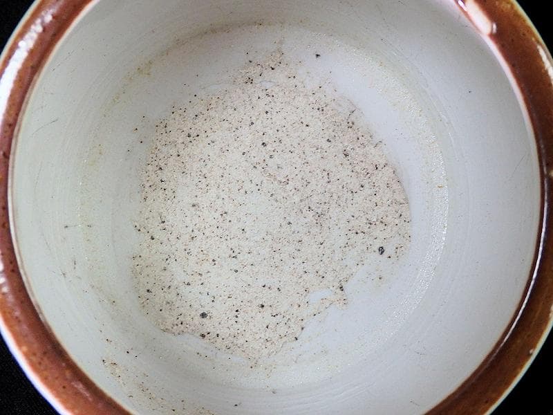 古伊万里　染付　花に唐草の図　火入れ　E613AS-fbqh