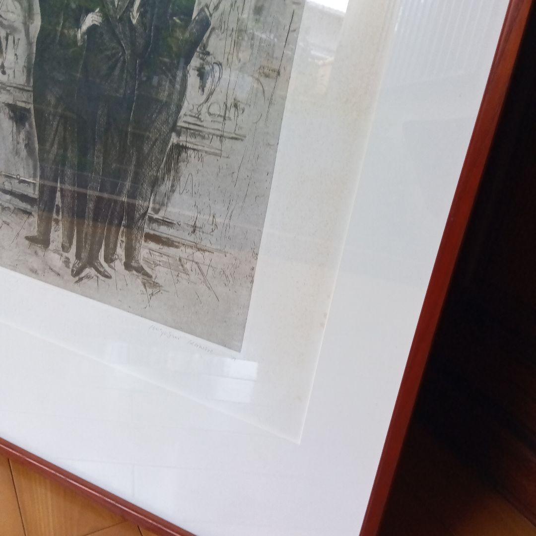 金子國義　金子国義　リトグラフ　サイン　署名　限定　ダンディズム