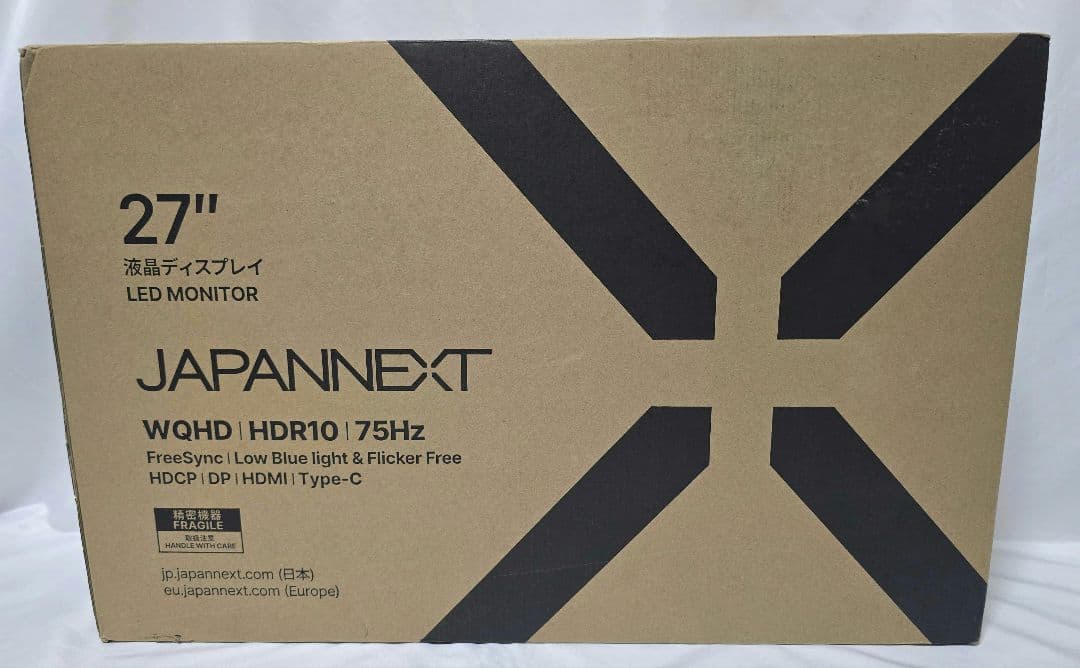 ジャパンネクスト WQHD 27インチモニターJN-i27QR-C65W-HSP