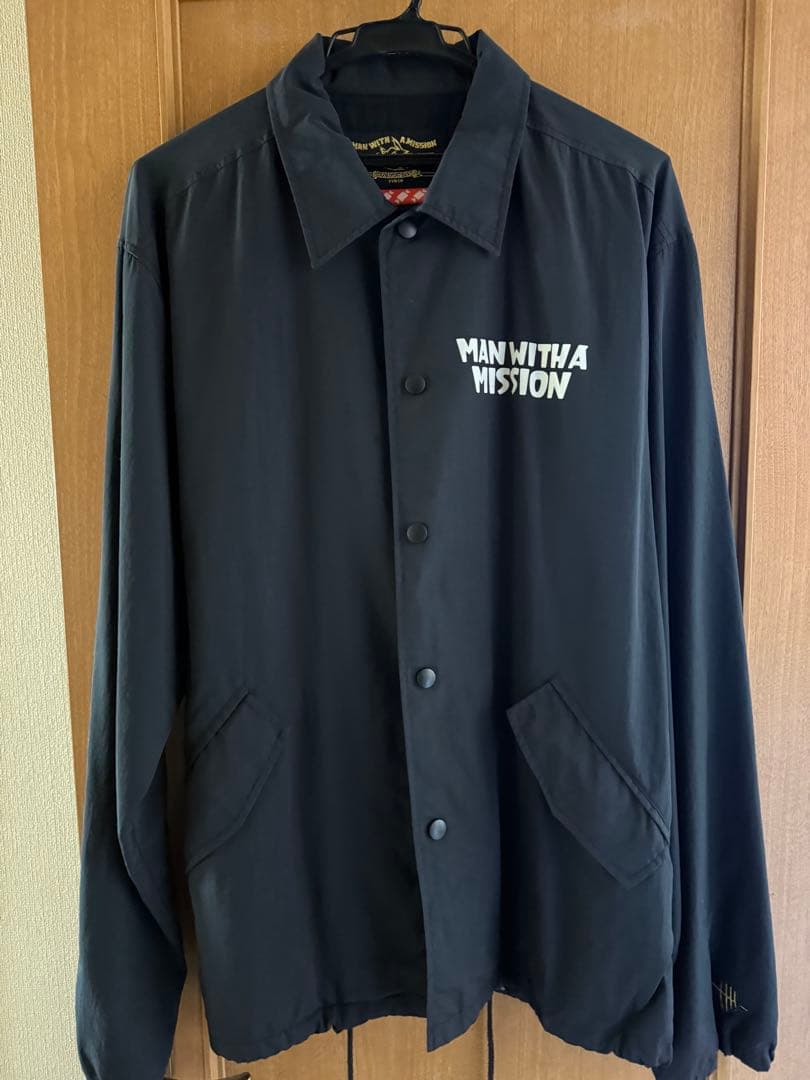 MAN WITH A MISSION コーチジャケット　黒　XL