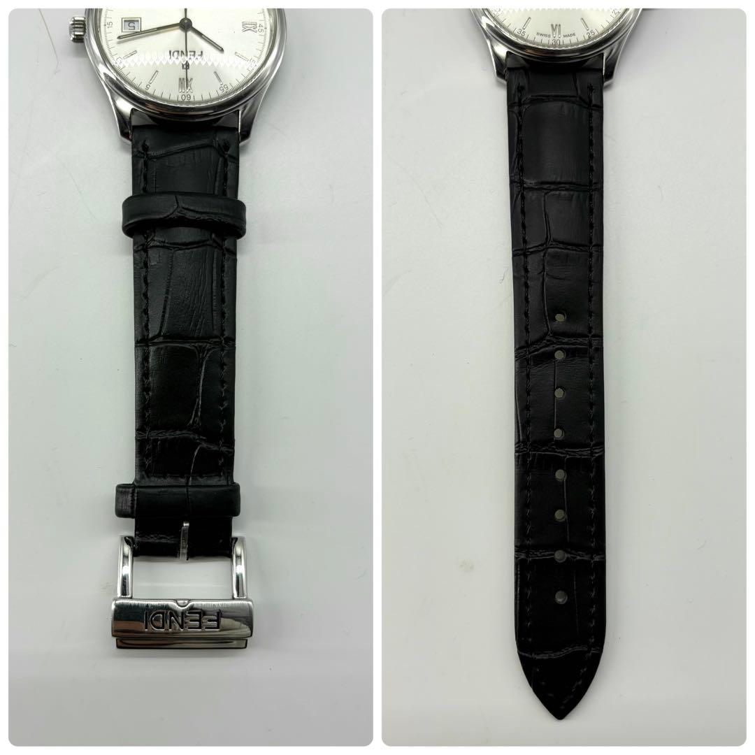 【稼働/新品ベルト/箱付】フェンディ 腕時計 210G デイト オロロジ メンズ