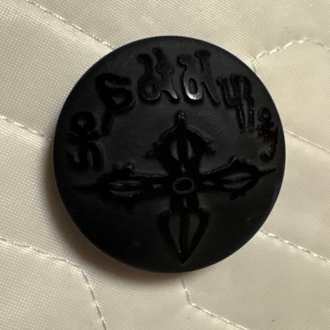 サンスクリット マントラ 紋様 黒石 アンティーク レア