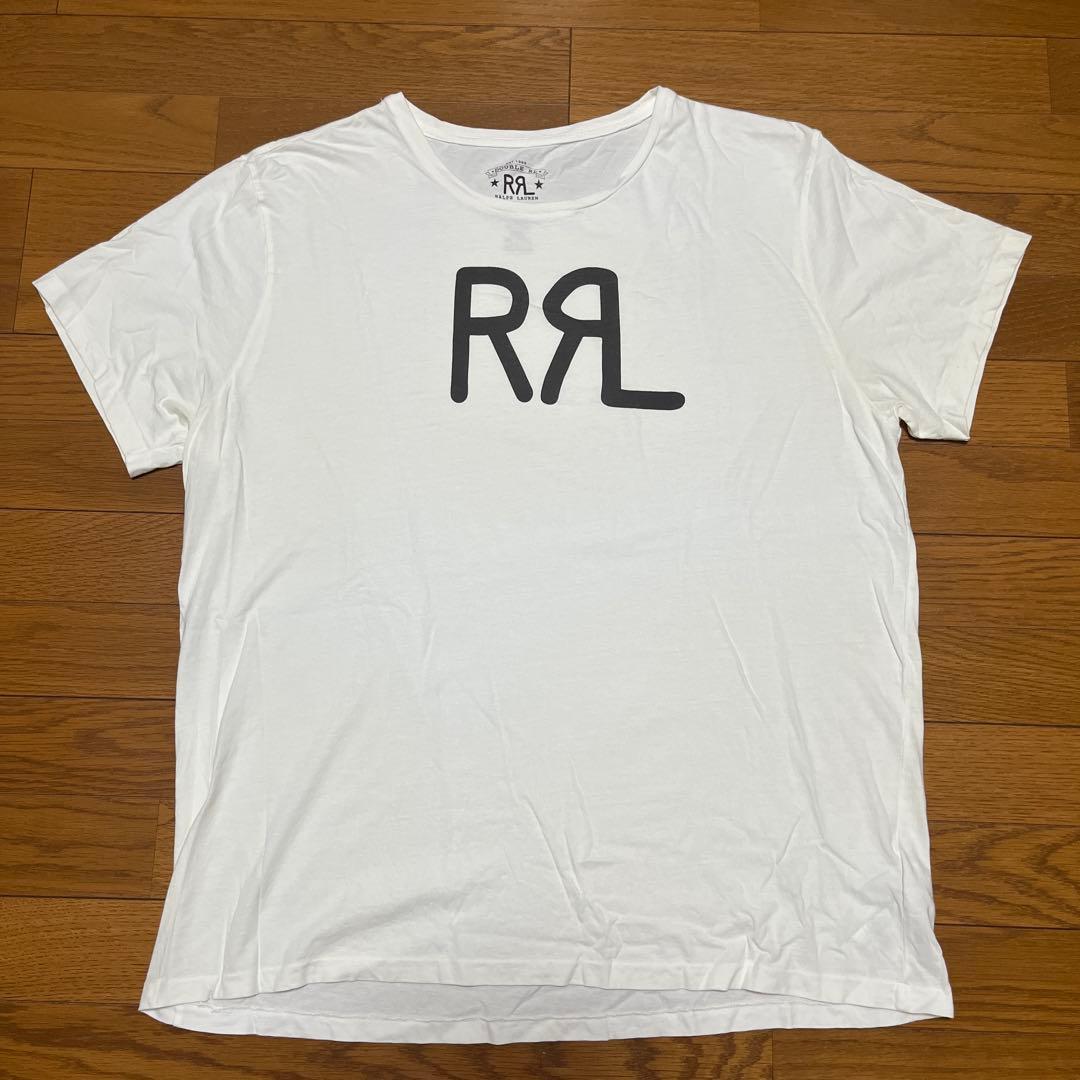 【MADE IN USA】RRL ダブルアールエル LOGO TEE WHITE