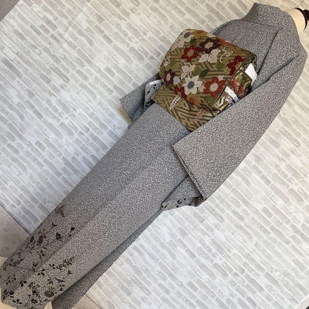 訪問着　フルセット　菊　萩　桔梗　叩き染　金彩加工　入学式　卒業式　七五三　P4