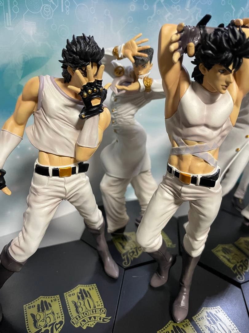 一番くじ　ジョジョ　25周年　ホワイト主人公7体　スタンド5体　計12体