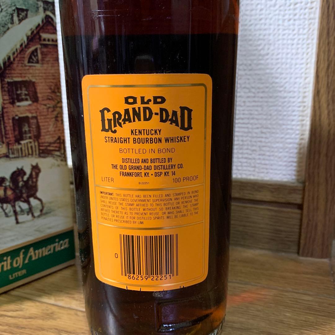 ジ*ル様 OLD GRAND-DAD バーボンウイスキー 1L 100プルーフ