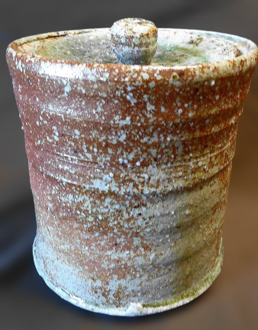 信楽焼 　岩瀬健一　水指