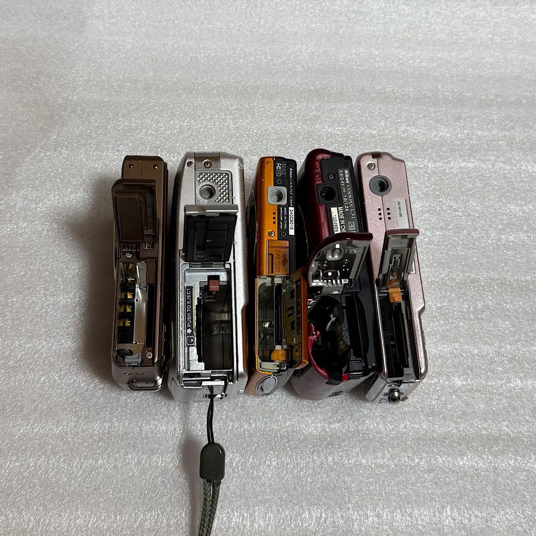 コンパクトデジタルカメラ 5台セット　オリンパス・ニコン・カシオ　ジャンク