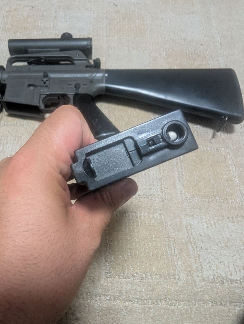 東京マルイ 電動ガン M16A2+他社製M203付き（モスカートランチャー）