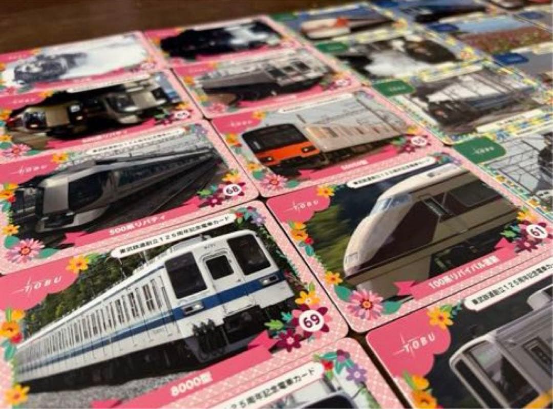 未使用　電車カード　東武鉄道創立125周年　記念カード　コレクション