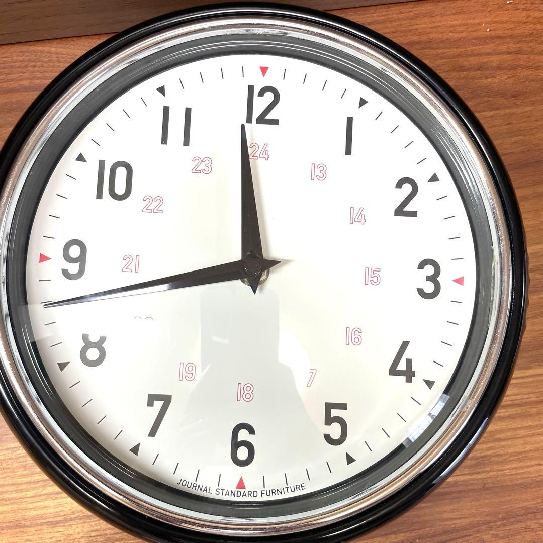 【希少】ジャーナルスタンダード 掛け時計 黒 GENT WALL CLOCK