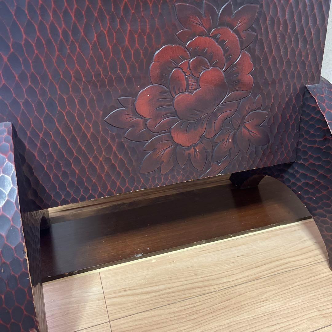 鎌倉彫　姿見　鏡　ミラー