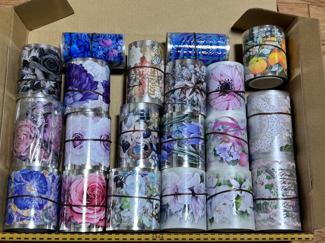 海外マステ　20巻まとめ売り　花B