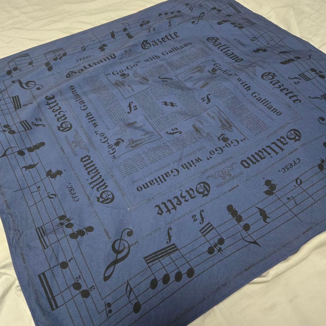 John Galliano ジョン・ガリアーノ 音符 バンダナ