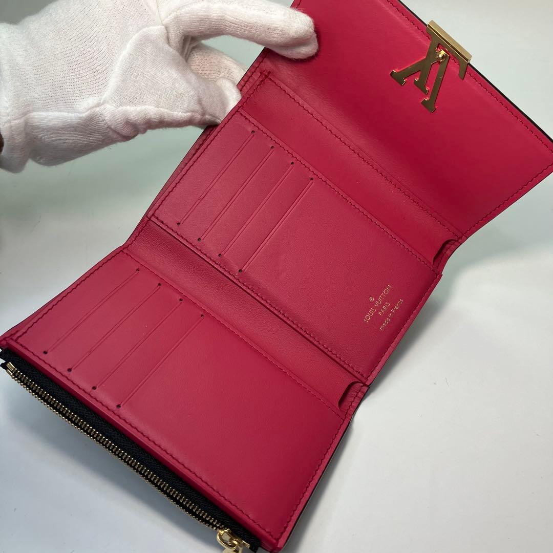【極美品】ルイヴィトン ポルトフォイユ カプシーヌ コンパクト　マリーヌルージュ