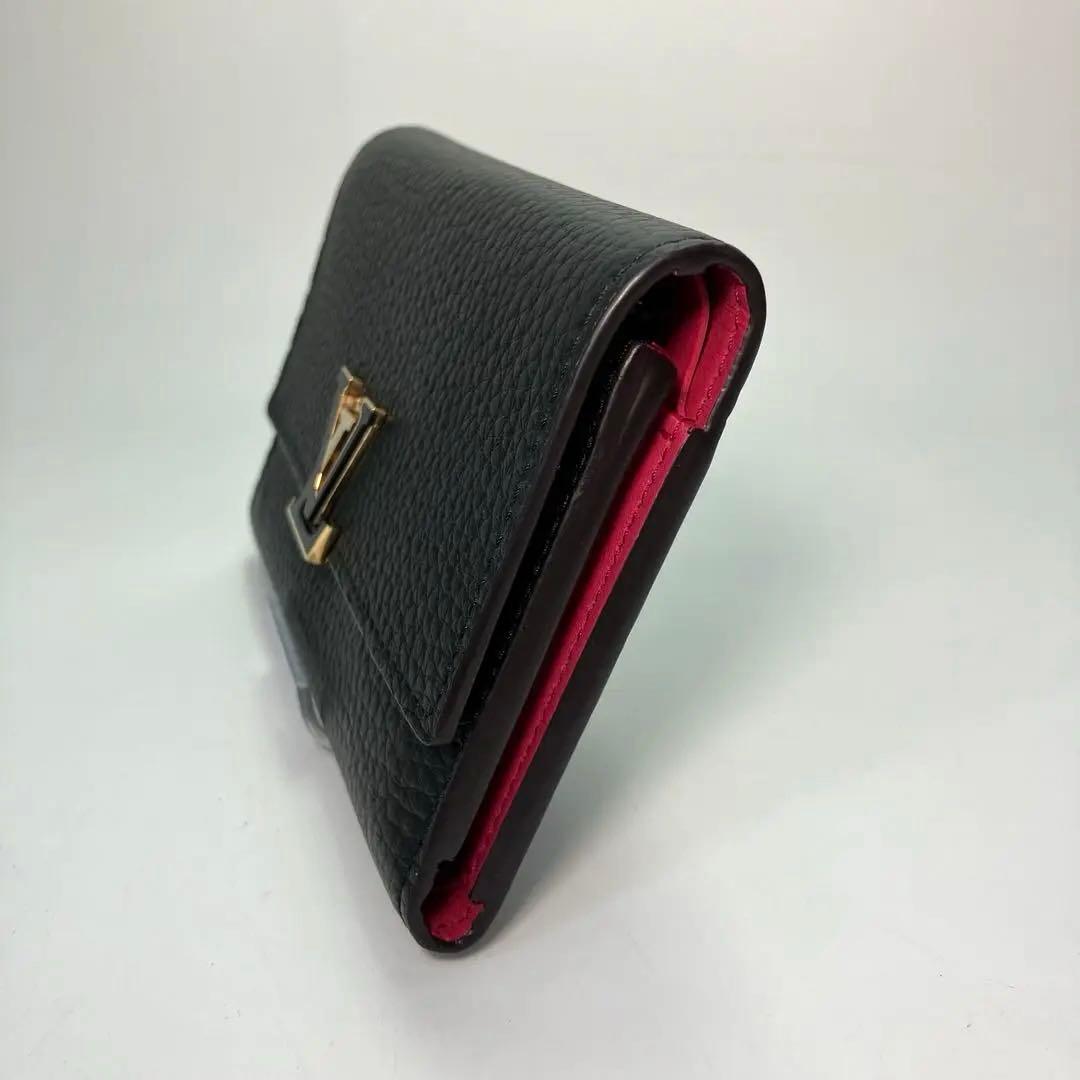 【極美品】ルイヴィトン ポルトフォイユ カプシーヌ コンパクト　マリーヌルージュ