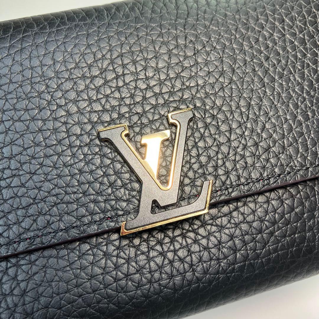 【極美品】ルイヴィトン ポルトフォイユ カプシーヌ コンパクト　マリーヌルージュ