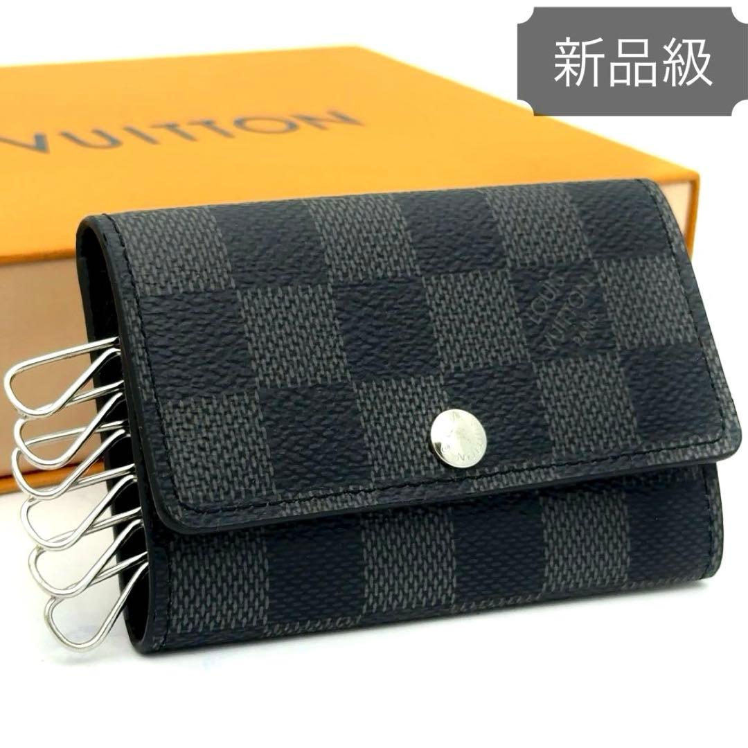 【新品に近い】ルイヴィトン キーケース ダミエ グラフィット ミュルティクレ6