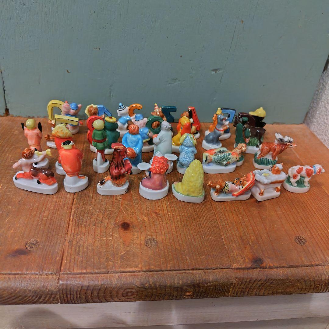 専用出品　ビンテージフェーブ30個おまとめセット　フランス製雑貨ガレット陶器置物