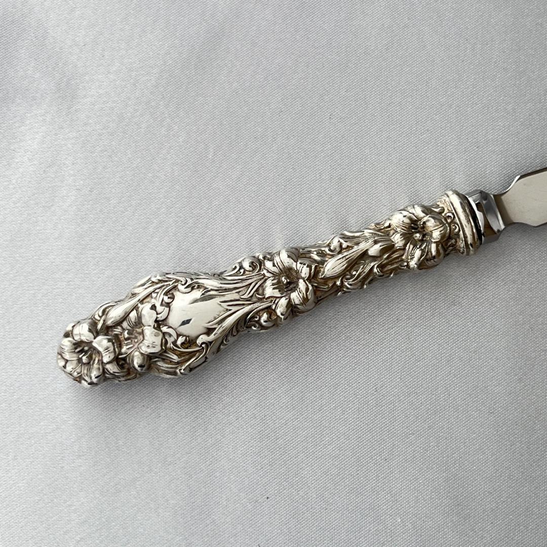 【Gorham】 アールヌーボー レターオープナー / レターナイフ【純銀】