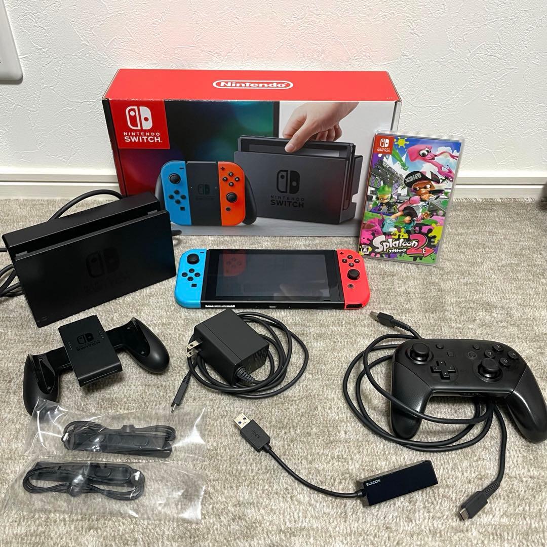 Nintendo Switch 本体 スプラトゥーン2 プロコン付き