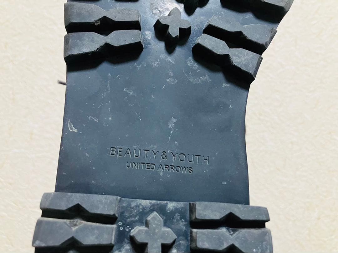 【美品】ユナイテッドアローズ　チロリアンシューズ　レザーシューズ　ワインレッド