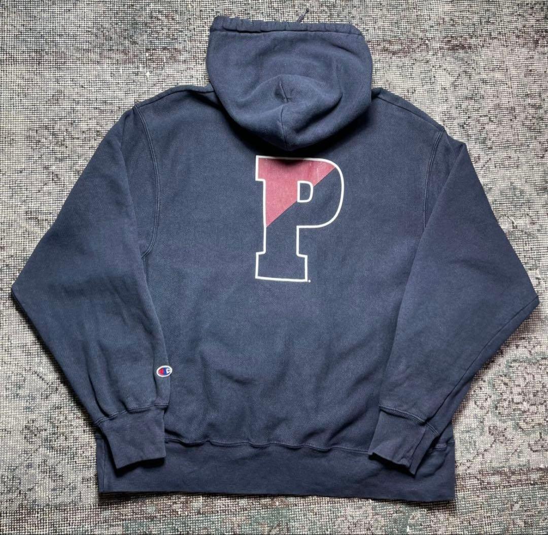 Champion パーカー L ネイビー　リバースウィーブ