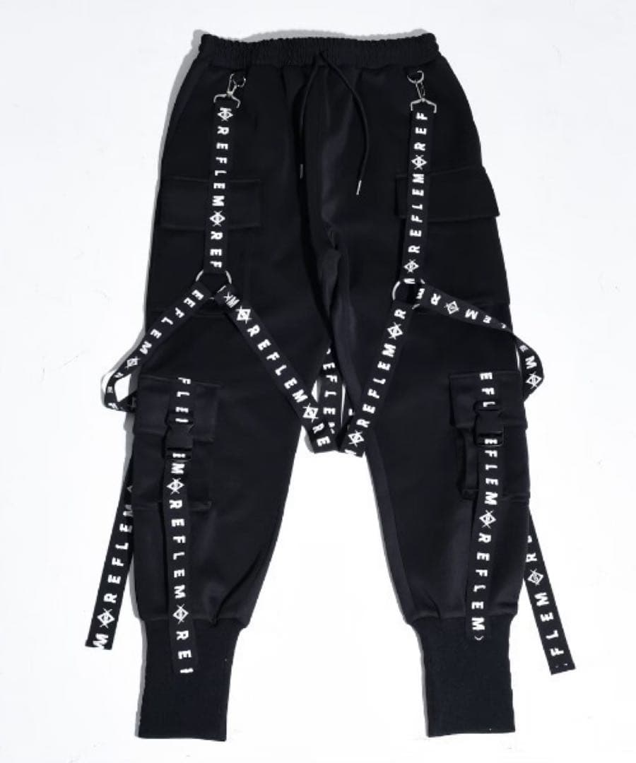 レフレム ハーネスロゴカーゴパンツ