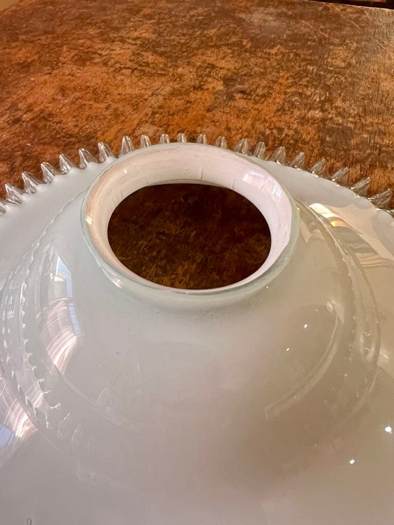 大正ロマン　和ガラス　電笠　青　アンティーク　灯り　照明　古民家　古道具