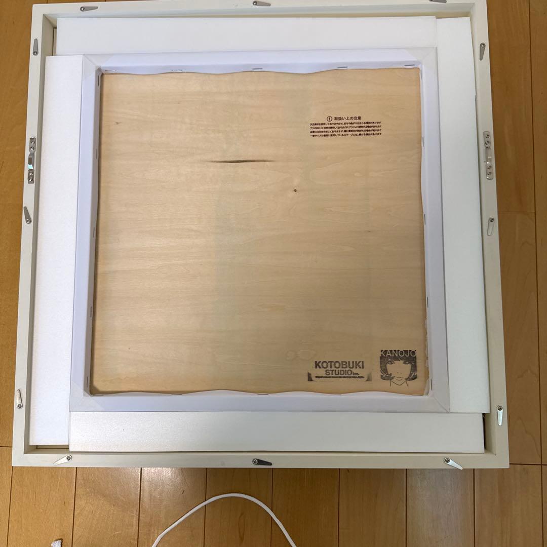 江口寿史　ストップひばりくん　キャンパスアート40㎝角銀杏BOYS 額装60㎝角