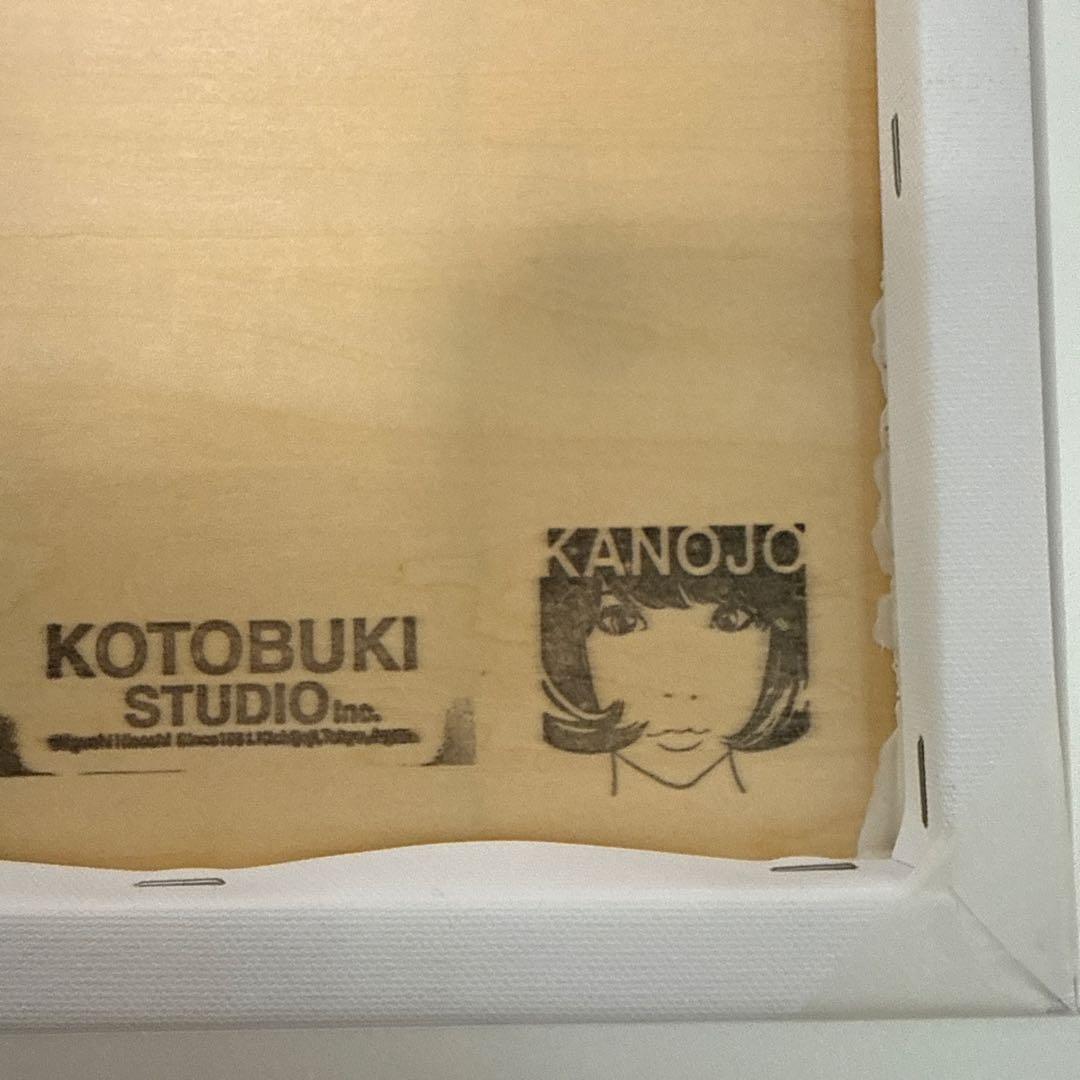 江口寿史　ストップひばりくん　キャンパスアート40㎝角銀杏BOYS 額装60㎝角