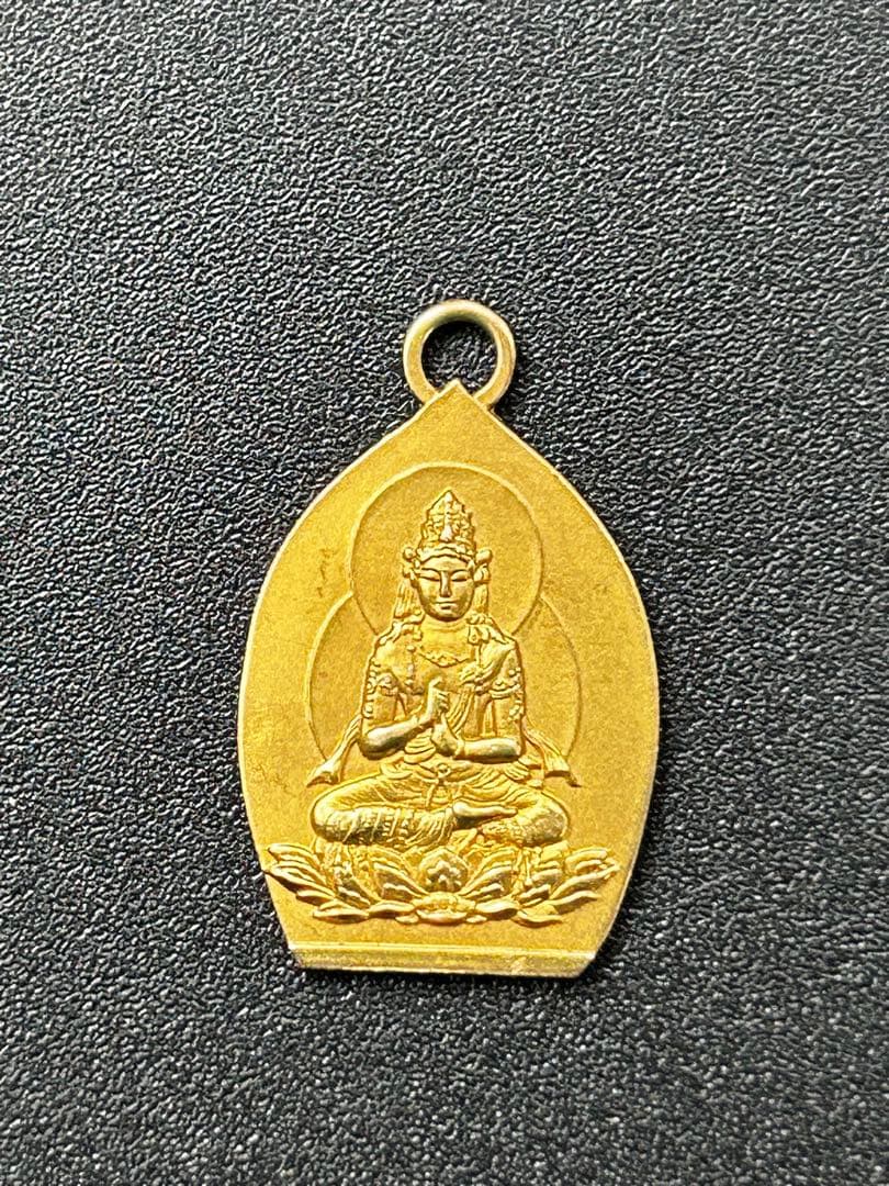 k18刻印 ペンダントトップ　菩薩