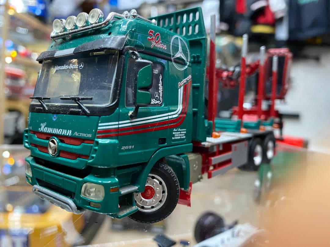 1/50 Conrad DOLL 原木車 材木運搬 メルセデスベンツ アクトロス