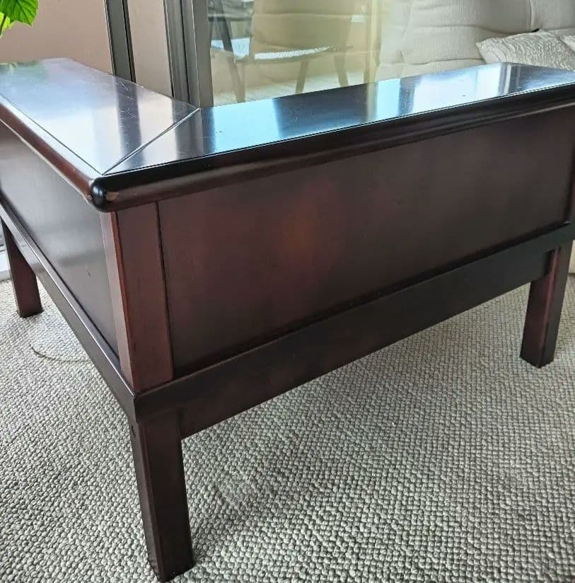 引取はお値引 ソファ用コーナーテーブル　正統派　高級家具モリシゲ　サイドテーブル