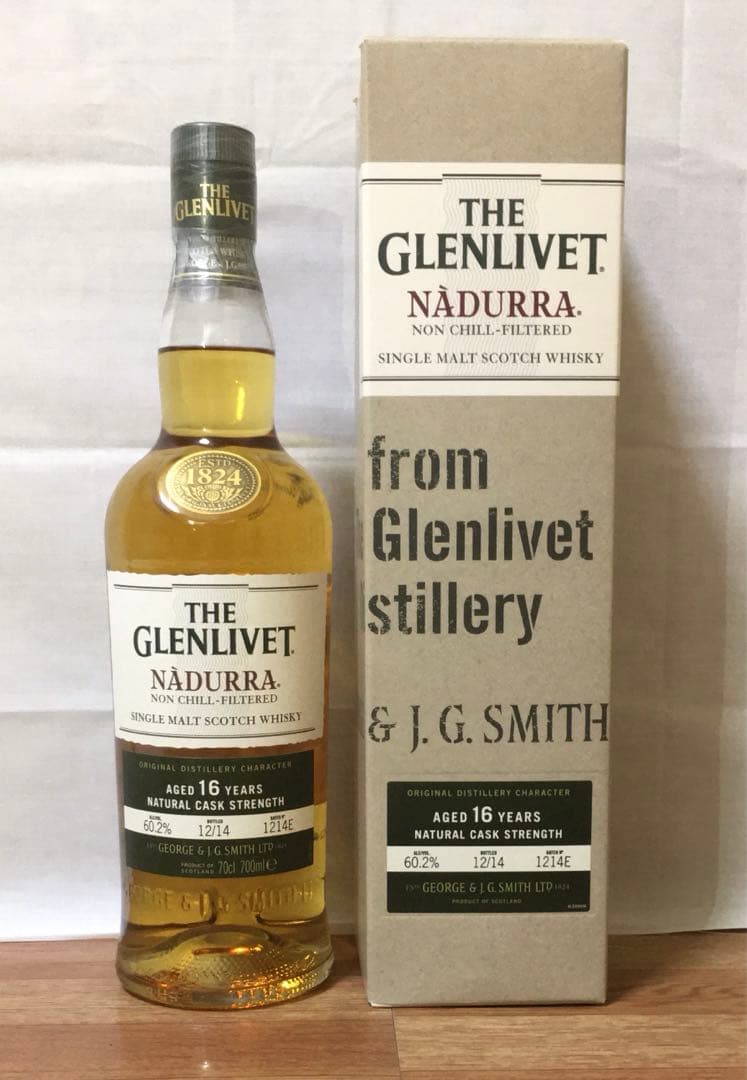 終売品 グレンリベット16年 ナデューラ 60.2% 2014年ボトリング