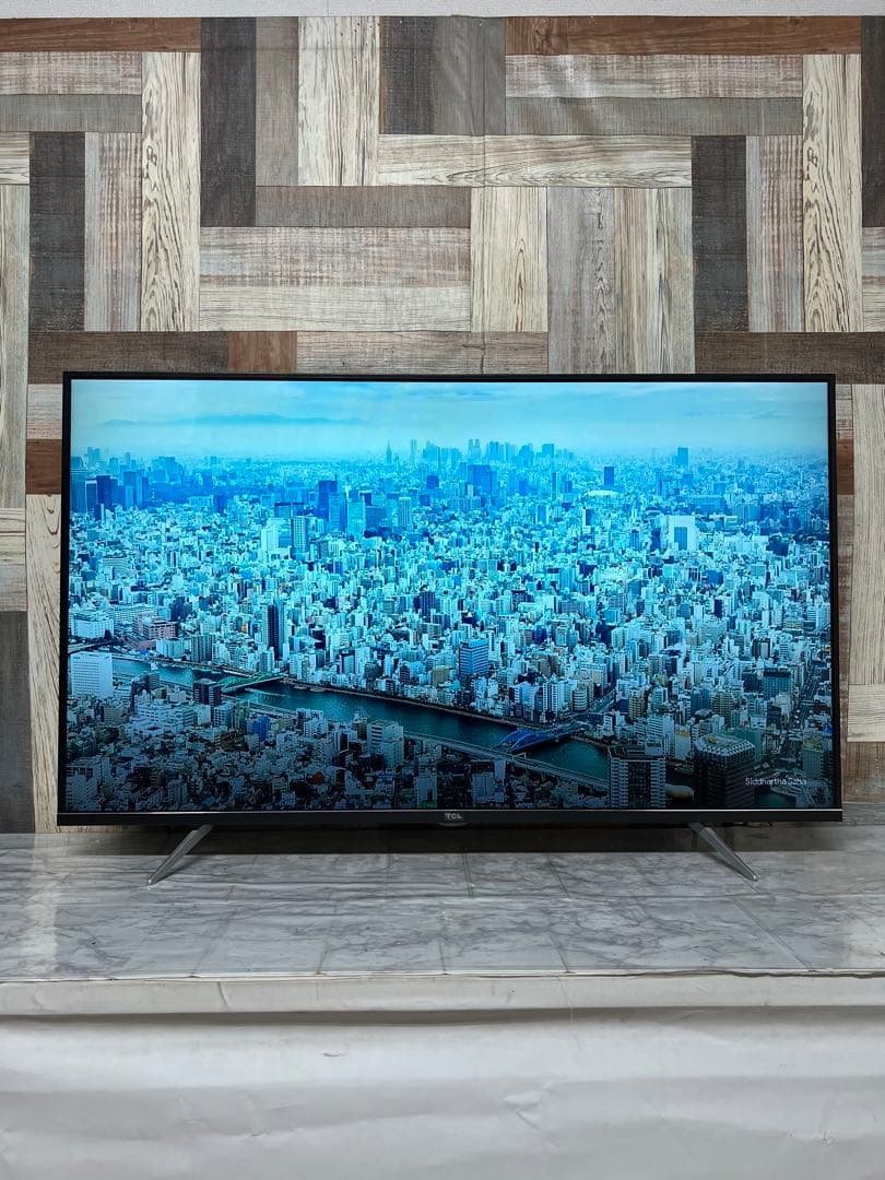 即日受渡❣️全国送料込TCL 43型4K液晶テレビWチューナー新品リモコン付