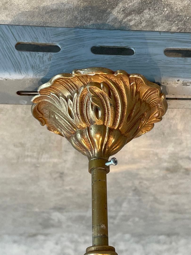 4-1. フランス アンティーク シャンデリア 4灯 キャンドル 吊り下げ